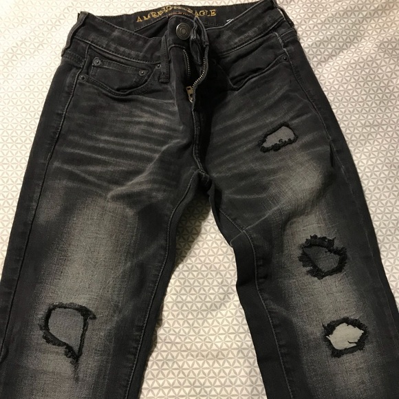 american eagle black skinny jeans mens